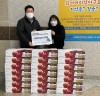 고양시 일산동구보건소, 취약계층에 '일산21세기병원' 사과 21박스 후원 물품 전달
