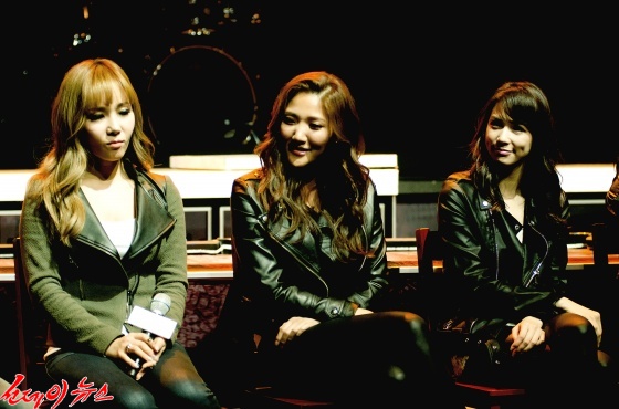 왼쪽부터 임정희, 장은아, 린아(사진- 김상민 기자) 