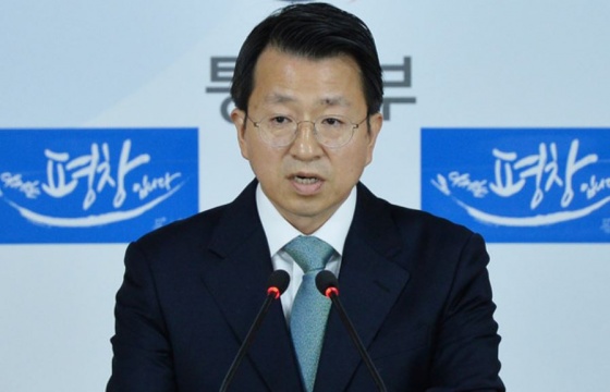 백태현 통일부 대변인이 26일 오전 서울 세종로 정부서울청사에서 정례 브리핑을 하고 있다.